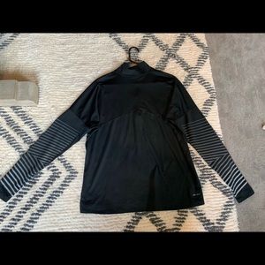 Nike, black, quarter zip running pullover